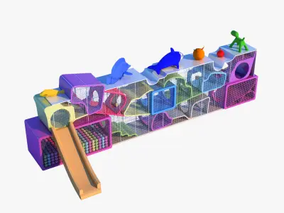 Playground Set 3D model 3D model
