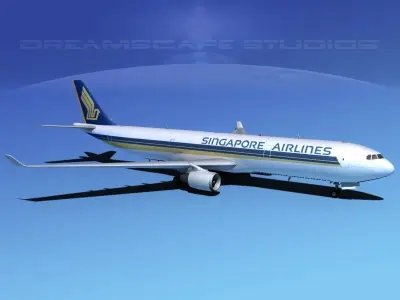 Airbus A330-300 Singapore Airlines 3D model