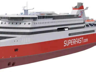 Superfast XI - Superfast Ferries 3D model