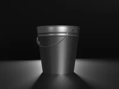Bucket Low-poly 3D model