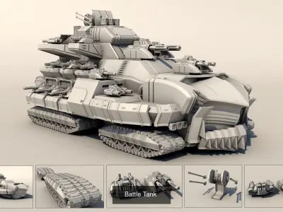 Legendary tanks for 3DPrint 3D Model Pack