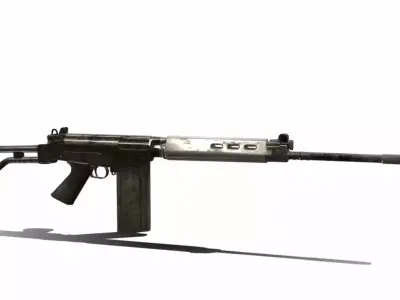 SA 58 BEL Low-poly 3D model