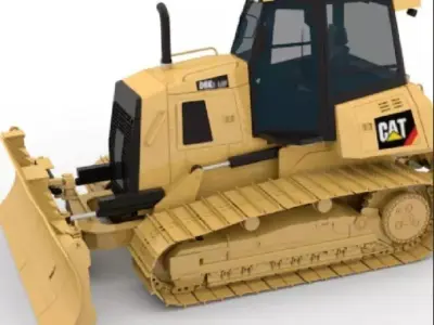 Cat D6k2 lgp  Low-poly 3D model