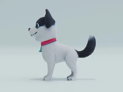 Dog Cute Toy Animal Low-poly 3D model