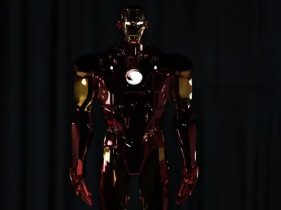 3D iron man model 3D print model