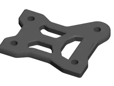 Replacement part IF556 Center Diff Plate for Kyosho MP10e MP10Te 3D print model