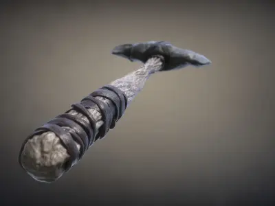 Axe stone Low-poly 3D model