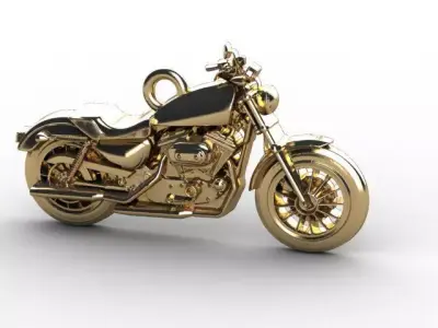 motorbike pendant 3D print model buy