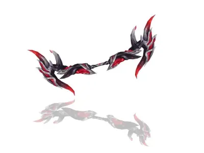 Corrupted Holy Bow Low-poly 3D model