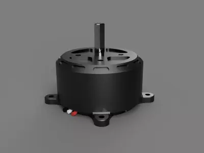 Electric Motor Housing Design 3D model