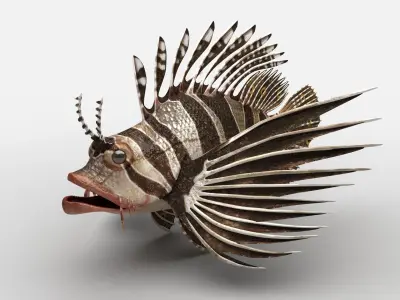 Scorpion fish Scorpen-1 Low-poly 3D model