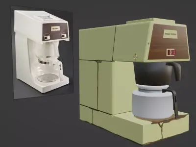 Old Coffee Maker 3D model