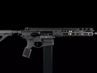 SIG Sauer CSAW MCX Spear LT Low-poly 3D model