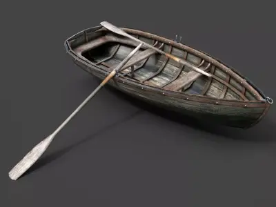 Classic Wooden Speedboat Hyper Detailed Maritime 3D Model 3D model