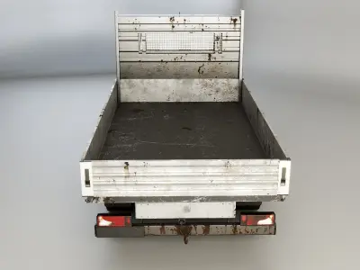 Modern Utility Pickup Truck Usage Wear 3D model