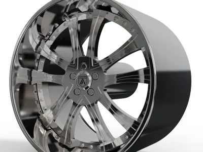 ASANTI AF159 WHEEL 3D MODEL 3D model
