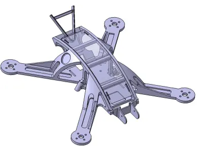 Drone Frame TNB 01 - 5 3D model