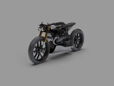 Moto Guzzi 1200 Cafe Racer Motorcycle 3D model
