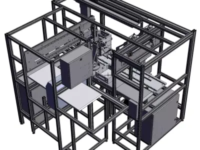 Destacking machine 3D model