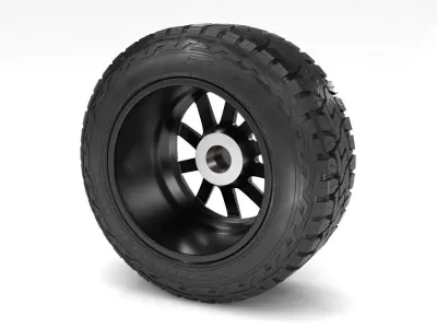 OFF ROAD WHEEL AND TIRE 4 3D model