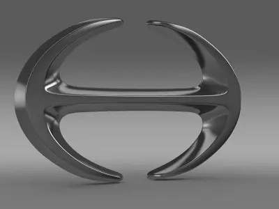 hino logo 3D model by Sergey