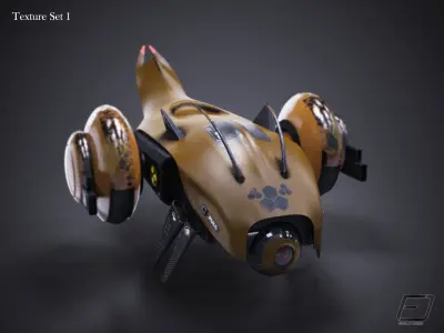 Sci-Fi Drone Free low-poly 3D model purchase