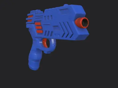 sci fi toy gun star wars cyber punk 3D model