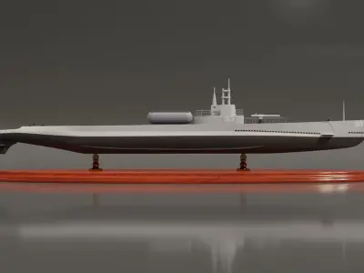 Submarine 3D model 11