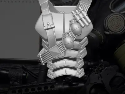 Shadowreaper Bandolier V2 3D printable File for Action Figures 3D print model