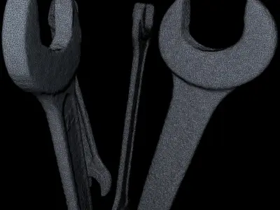 Wrenchs High Poly wrenches 3D model
