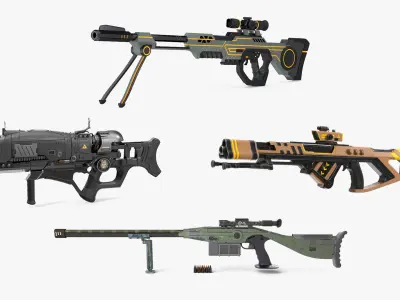  Futuristic Rifles Collection 2 