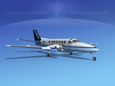Beechcraft B99 Oceania Express 3D model