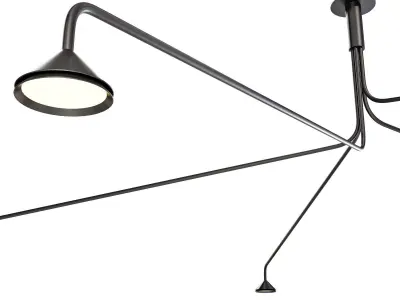 roche bobois nomad ceiling lamp 3D model