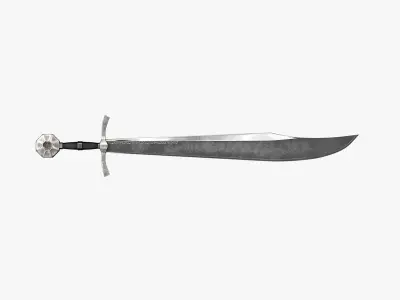 Realistic Sword Falshion Low-poly 3D model