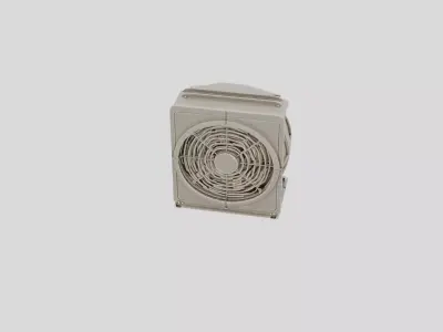 Industrial Factory Ventilation Fan Stand for 3D print 3D model