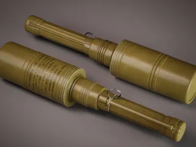 Soviet Hand Grenade Collection Low-poly 3D model
