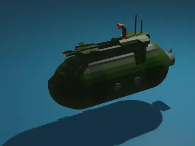 submarine Free 3D model by ismail-ihtiyar