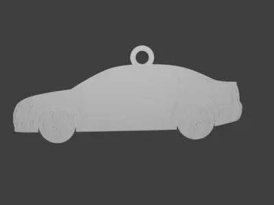 RS4 Car Keychain - 3D Model for Printing  3D print model