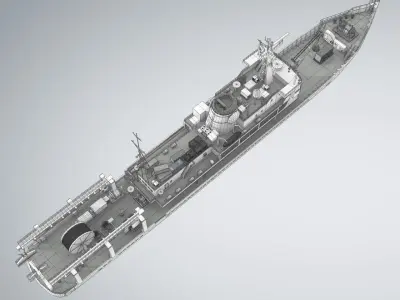 Researchb Servey Vessel 3D model