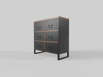 Drawers Industrial 3D model
