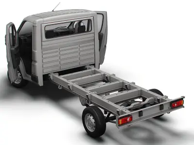 Citroen Jumper Chassis HQInterior SCab 3800WB 2023 3D model