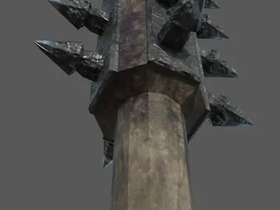 Medieval Mace Low-poly 3D model buy
