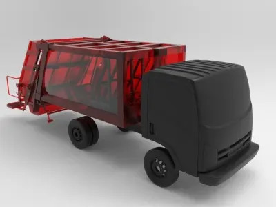 Garbage Truck 3D model purchase