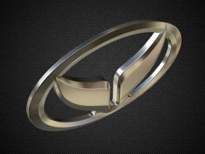 huansu logo 3D model