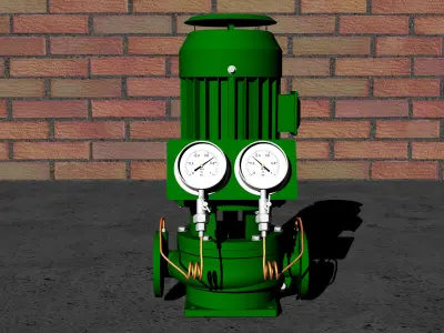 Drain pump for BWTS Free 3D model