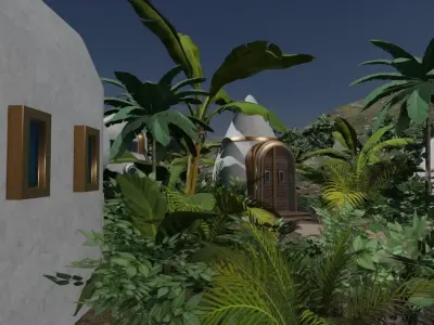 Jungle Village 3D model