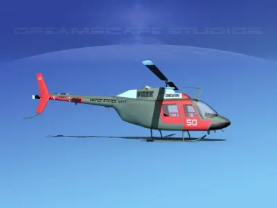 Bell OH-58B US Navy 2 3D model