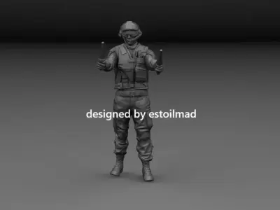 AIRCRAFT CARRIER DECK CREW v5 3D print model