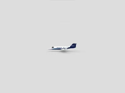 Learjet 25 3D model
