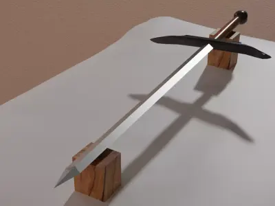Basic Sword Free 3D model purchase